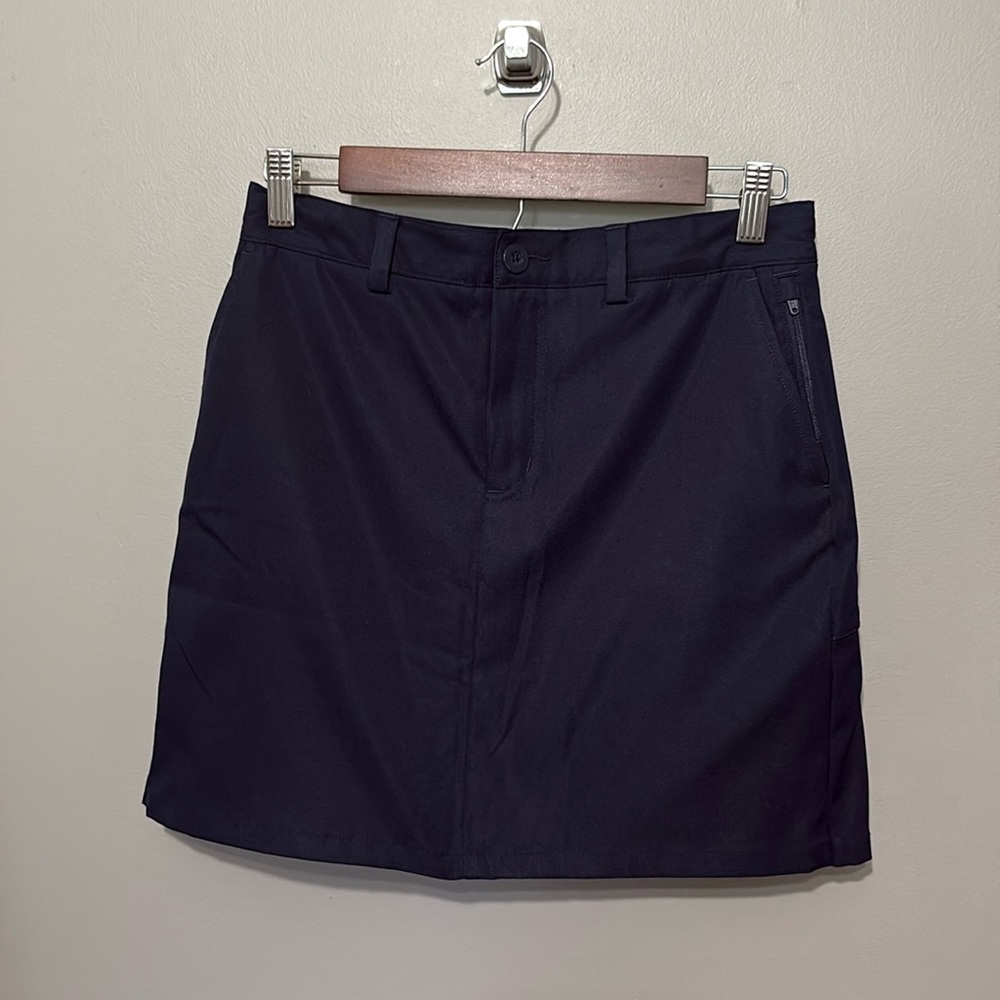 Lands' End Girls Navy Blue Skort